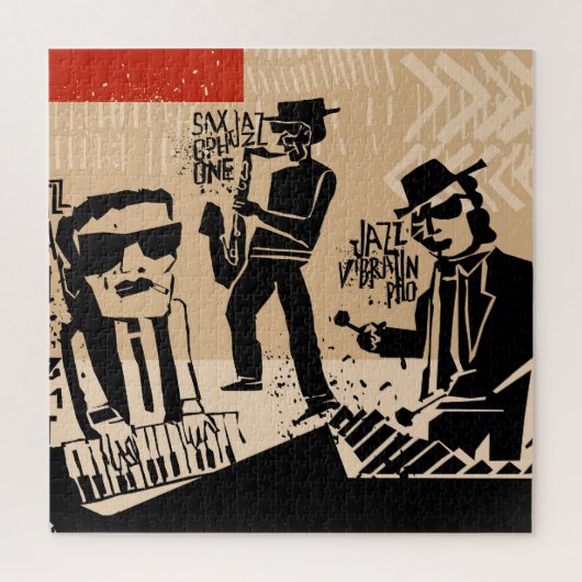 Jazz Band Poster: Cool Design Legpuzzel (Verticaal)