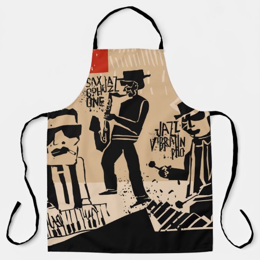 Jazz Band Poster: Cool Design Schort (Voorkant)