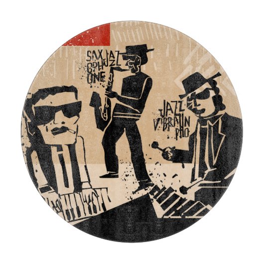 Jazz Band Poster: Cool Design Snijplank (Voorkant)