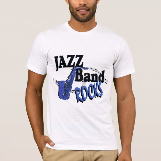 Jazz Band Rocks T-shirt (Voorkant)