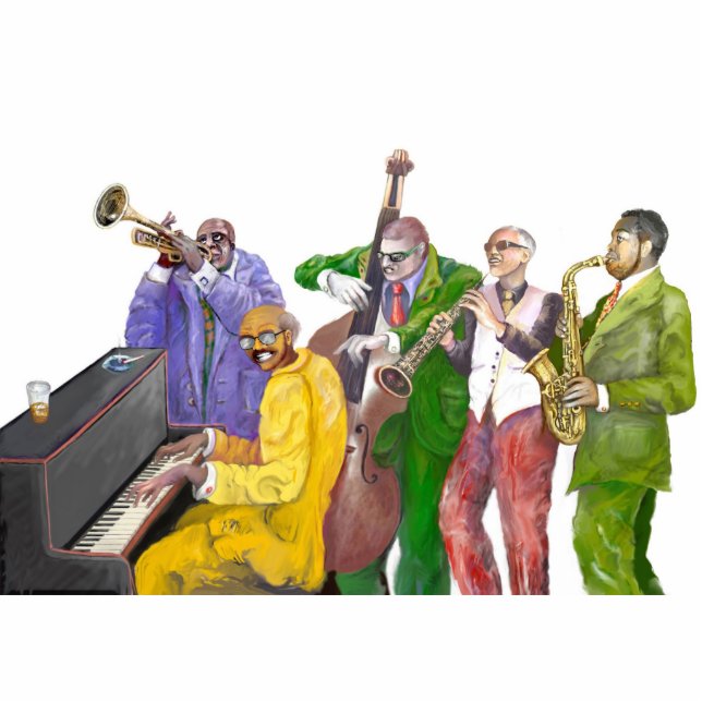 * Jazz band * Staand Fotobeeldje (Voorkant)