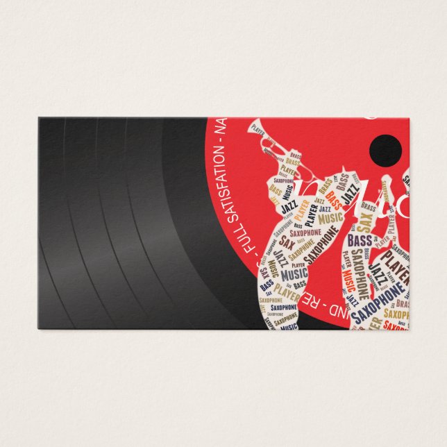 Jazz Band Visitekaartjes (Voorkant)