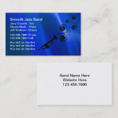 Jazz Band-Visitekaartjes Visitekaartje (Voorkant / Achterkant)