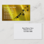 Jazz Band-Visitekaartjes Visitekaartje (Voorkant / Achterkant)