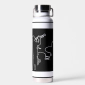 Jazz band Water Bottle Waterfles (Achterkant)