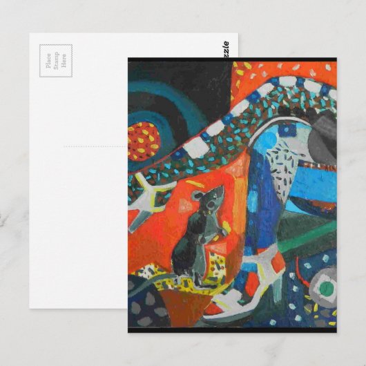 Jazz bar briefkaart (Voorkant / Achterkant)