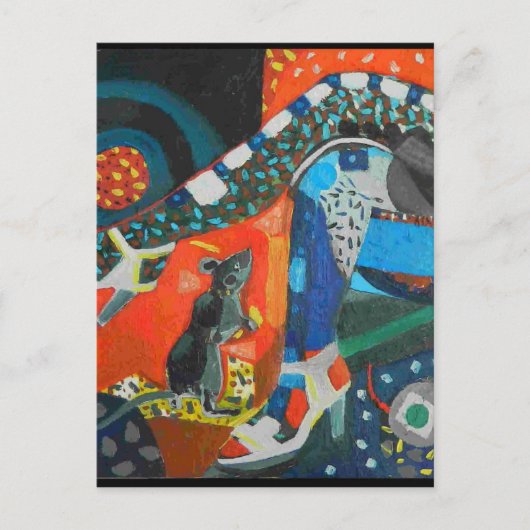 Jazz bar briefkaart (Voorkant)