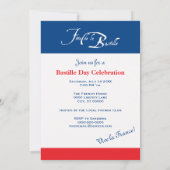 Jazz Bastille Dag Juli 14 Uitnodiging (Achterkant)