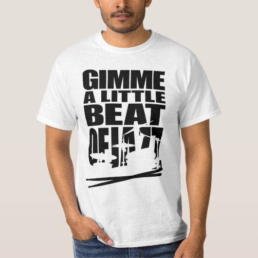Jazz beat black t-shirt (Voorkant)