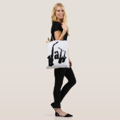 Jazz Black Sax Kies uw achtergrondkleurentas Tote Bag (Op model)