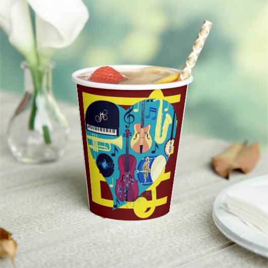 Jazz Blues Papieren Bekers (Insitu)
