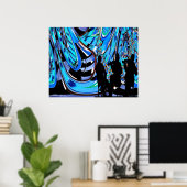 Jazz Blues Poster (Thuiskantoor)