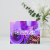 Jazz Blues Theme Retro Party uitnodiging Briefkaart (Staand voorkant)