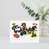 Jazz boerderij herfst briefkaart (Staand voorkant)