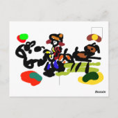 Jazz boerderij herfst briefkaart (Achterkant)