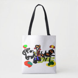Jazz boerderij herfst tote bag
