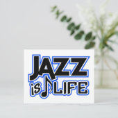 Jazz briefkaart (Staand voorkant)