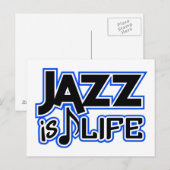 Jazz briefkaart (Voorkant / Achterkant)