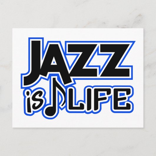 Jazz briefkaart (Voorkant)