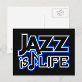 Jazz briefkaart (Voorkant / Achterkant)