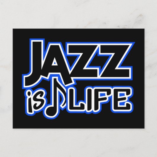 Jazz briefkaart (Voorkant)