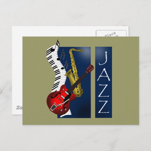 Jazz Briefkaart (Voorkant / Achterkant)