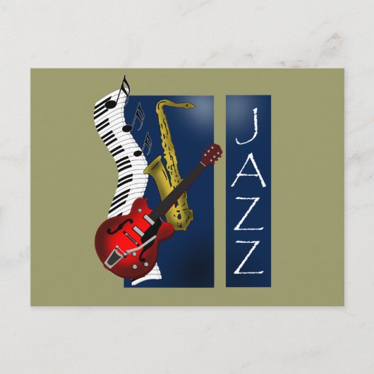 Jazz Briefkaart (Voorkant)