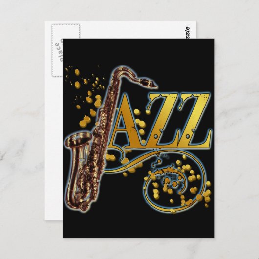 JAZZ BRIEFKAART (Voorkant / Achterkant)