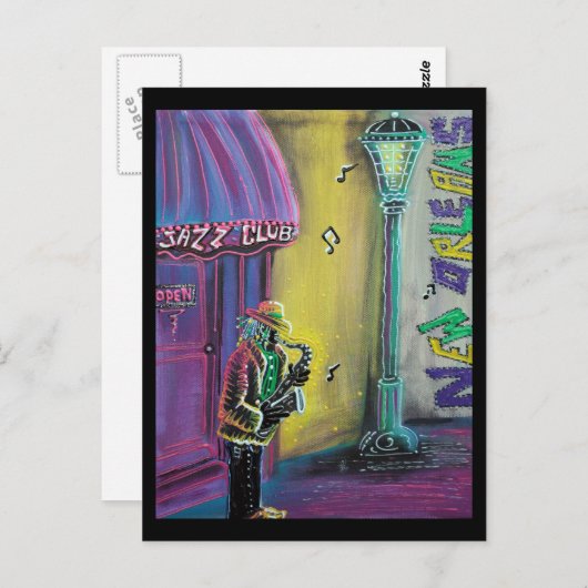 Jazz Briefkaart (Voorkant / Achterkant)