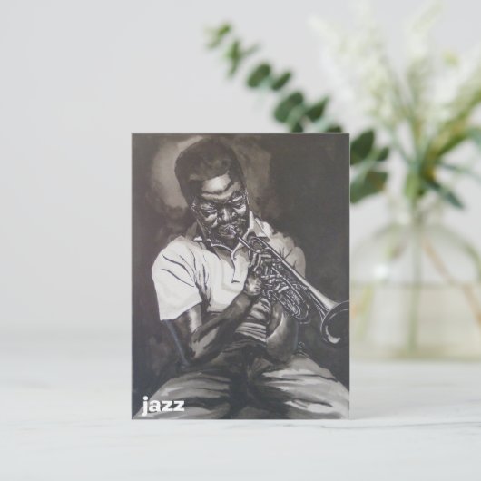 jazz briefkaart (Staand voorkant)