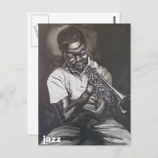 jazz briefkaart (Voorkant / Achterkant)