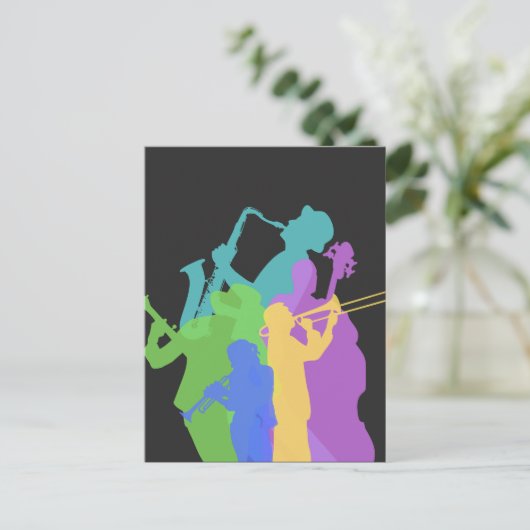 Jazz Briefkaart (Staand voorkant)