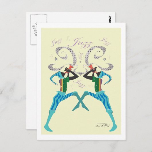 Jazz Briefkaarten (Voorkant / Achterkant)