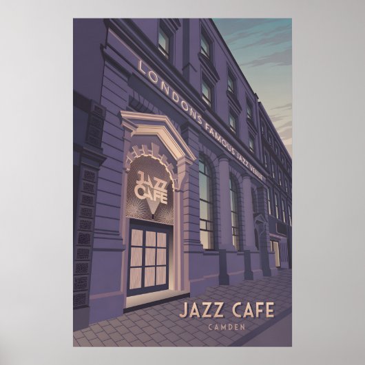 Jazz Cafe Camden Londen Reisposter Poster (Voorkant)