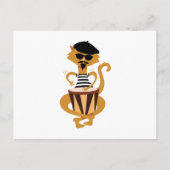 Jazz Cat Briefkaart (Voorkant)