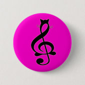 Jazz Cat Button (Voorkant)