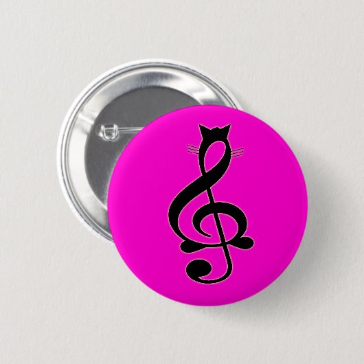 Jazz Cat Button (Voorkant /achterkant)