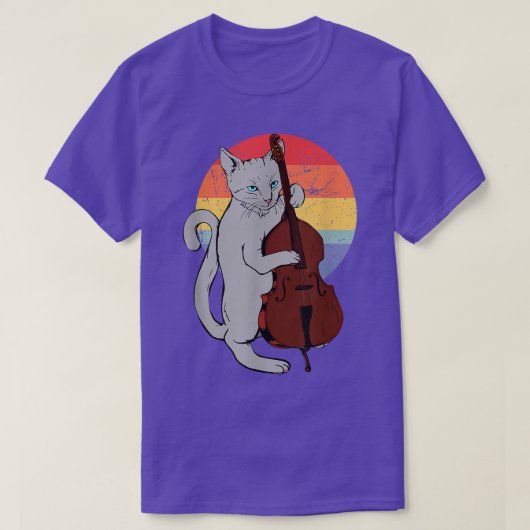 Jazz Cat die ongekende klassieke vorm van kool spe T-shirt (Design voorkant)
