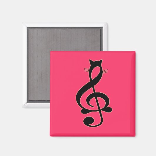 Jazz Cat Magnet (Voorkant / Achterkant)