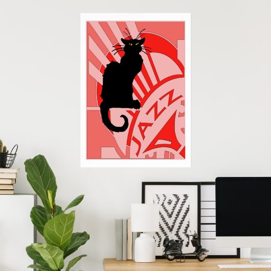 Jazz Cat Poster (Thuiskantoor)