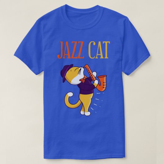 Jazz Cat T-shirt (Design voorkant)