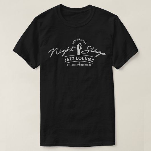 Jazz Cat Theme Jazz Club T-shirt (Design voorkant)