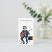 Jazz Cat Visitekaartje (Staand voorkant)