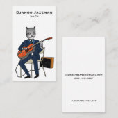 Jazz Cat Visitekaartje (Voorkant / Achterkant)