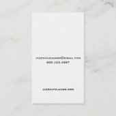 Jazz Cat Visitekaartje (Achterkant)