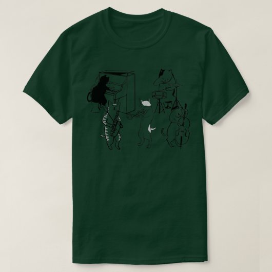 JAZZ CATS (2) T-SHIRT (Design voorkant)