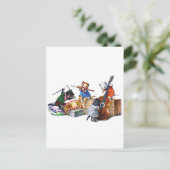 Jazz Cats Briefkaart (Staand voorkant)