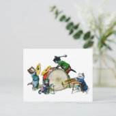 Jazz Cats Briefkaart (Staand voorkant)