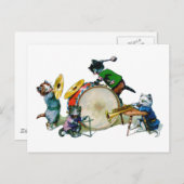 Jazz Cats Briefkaart (Voorkant / Achterkant)