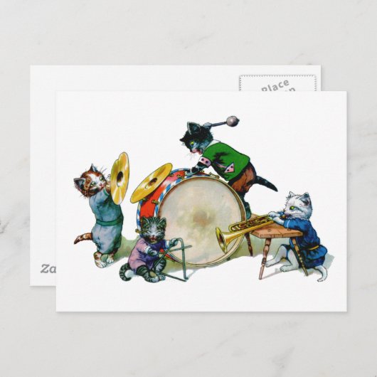 Jazz Cats Briefkaart (Voorkant / Achterkant)